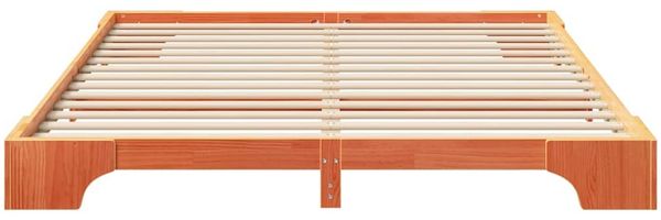 vidaXL Bettrahmen Braun 200 x 210 cm Massives Kiefernholz 872910 Bild 4