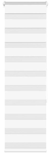 vidaXL Doppelrollo Weiß 45x150 cm Stoffbreite 40,9 cm Polyester 4014744