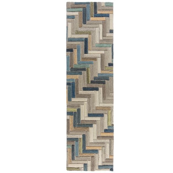 Kadima Design Stilvoller "Esk Finn" Teppich mit Rutschfestem Rücken. 60x230 cm