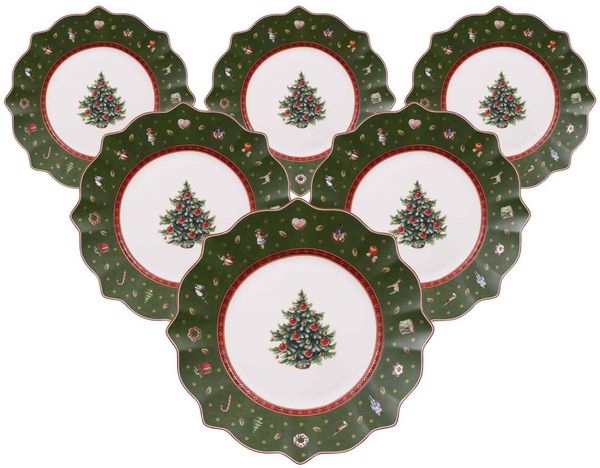Villeroy & Boch Toy's Delight Frühstücksteller ø 24,5 cm grün 6er Set