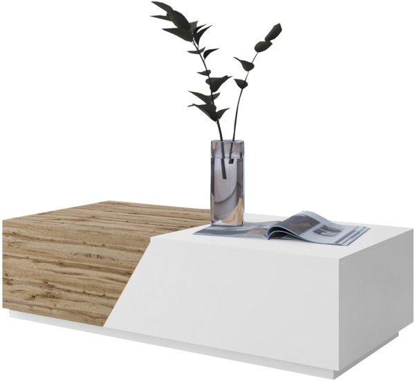 'Nesezi' Couchtisch,Weiß / Wotan