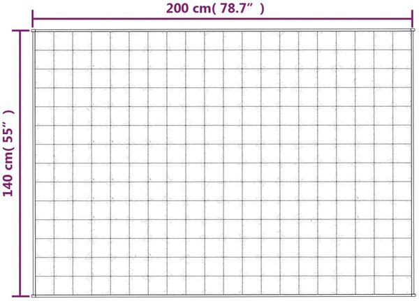 vidaXL Gewichtsdecke Stoff, 1 x Gewichtsdecke, Hellgrau, 140x200 cm, Baumwolle, 6 kg Bild 6
