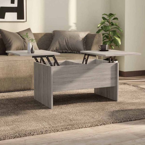 vidaXL Couchtisch Grau Sonoma 80x50x42,5 cm Holzwerkstoff 819294