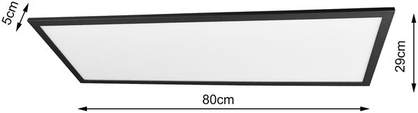 LED-Aufbauleuchte, 2700K - 6000K, mit Fernbedienung 33,5W, 3. 850 lm B 800, T 295, Ausl. 50 Bild 5