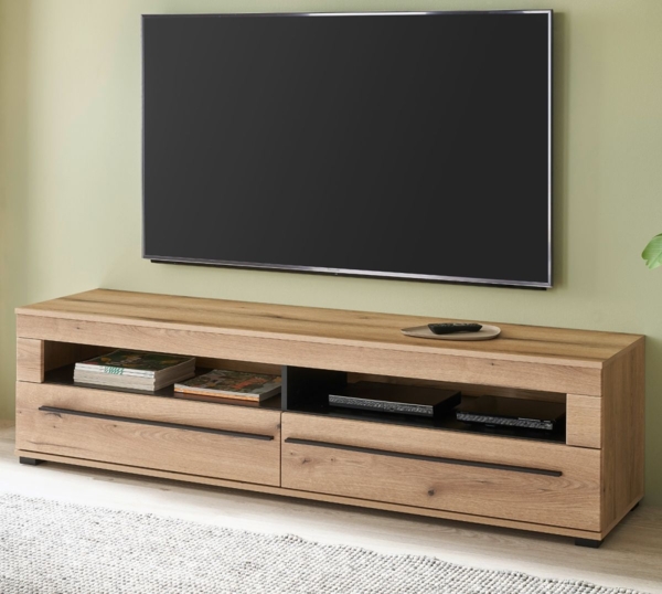 TV-Lowboard Design-D in Evoke Eiche 180 cm