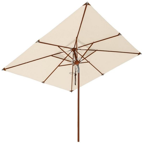 anndora-sonnenschirm Sonnenschirm quadratisch mit Dreh Kipp Mechanismus, LxB: 300,00x300,00 cm, wasserabweisende Oberflächenbeschichtung
