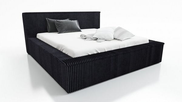 A&J MöbelLand GmbH Polsterbett RIO mit Lattenrost und Bettkasten. (Bett mit Kopfteil. Lattenrost und Bettkasten kostenlos! Viele Varianten zur Auswahl – wählen Sie Größe und Farbe!, Kostenlose Lieferung! TOP ANGEBOT), Länge: 220 cm Höhe Kopfteil: 100 cm