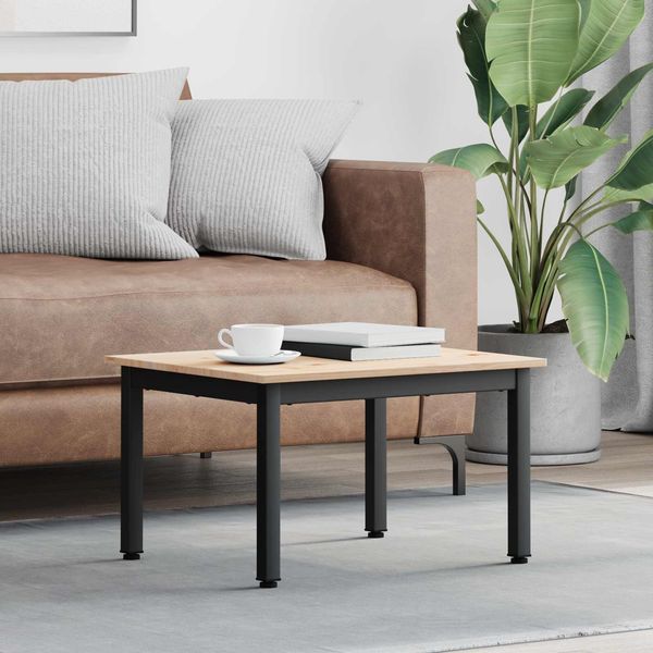 vidaXL Couchtisch Natur 60 x 50 x 36 cm Massives Kiefernholz 892761