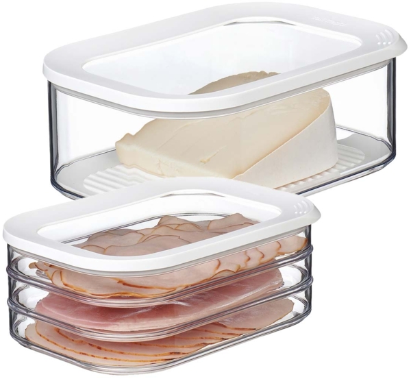 Mepal MODULA Frischhaltedosen Wurst & Käse Set weiß