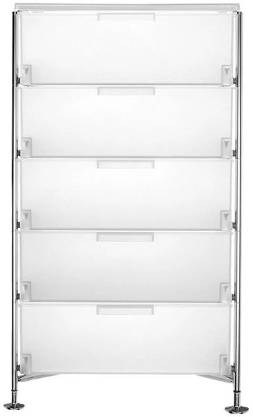 Kartell Mobil Aufbewahrungsschrank Stahl/Verchromt