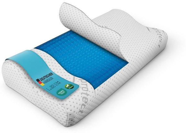 Bestlivings Nackenstützkissen "Silver-Protect" Bezug, Füllung: Polyurethan, Bezug: Polyester, Seitenschläfer, Rückenschläfer, Bauchschläfer, Memory Foam Nackenkissen (Nackenstützkissen "Gel) Viscoelastisch