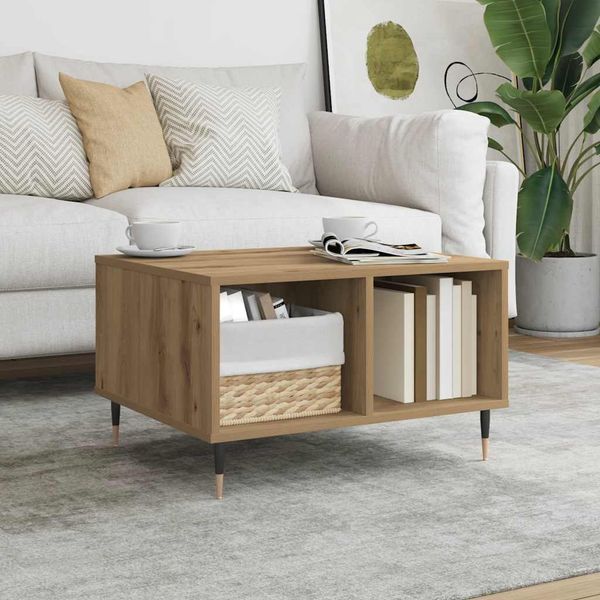 vidaXL Couchtisch Artisan-Eiche 60x50x36,5 cm Holzwerkstoff 857337