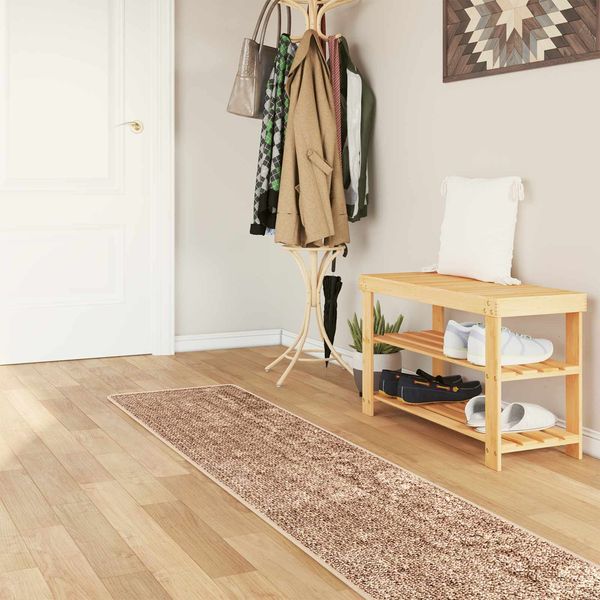 vidaXL Teppichläufer MARSA Gelb 50x400 cm Polyester und PVC 42023211