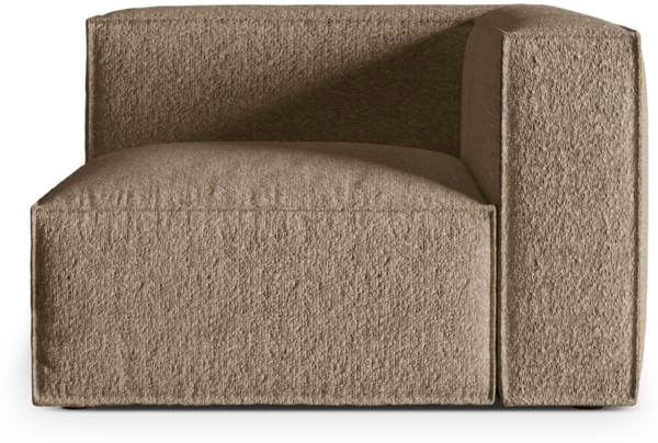 Micadoni Eckmodul Nuria 1-Sitzer Boucle Cappuccino