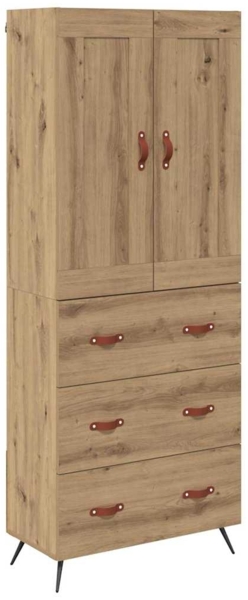 vidaXL Highboard Artisan-Eiche 69,5 x 34 x 180 cm Holzwerkstoff 3416027