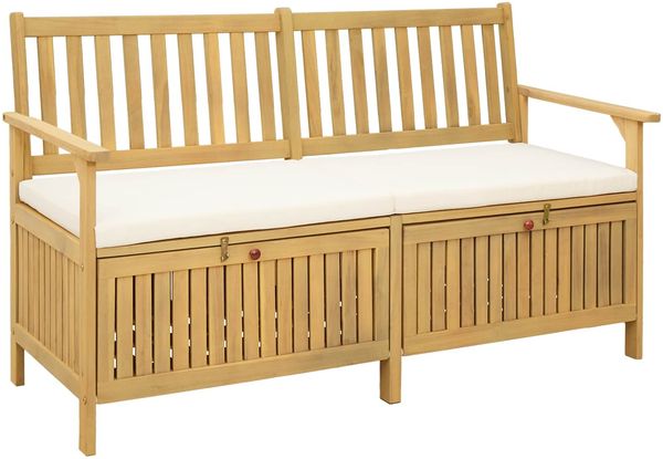 vidaXL Sitzbank mit Stauraum mit Kissen mit Speicher 148 x 63 x 84 cm 42026792