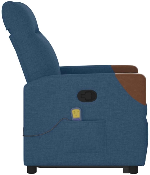 vidaXL Massagesessel mit Aufstehhilfe Blau Stoff 3324020 Bild 5