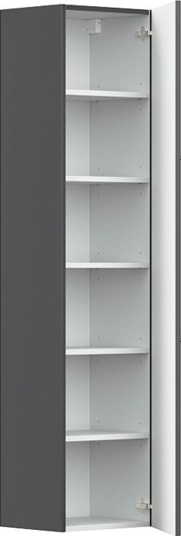 Posseik Badezimmer Badmöbel Badset Homeline 70 4-teilig anthrazit seidenglanz Bild 5