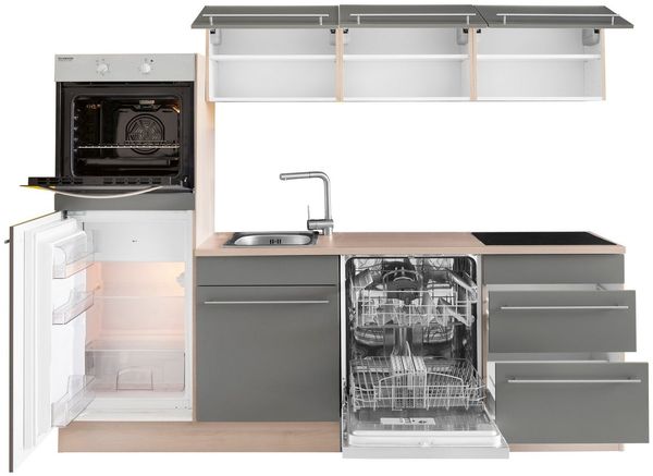 OPTIFIT Küche Bern, (Spar-Set), Breite 240 cm, mit E-Geräten, Stärke der Arbeitsplatte wählbar Bild 4