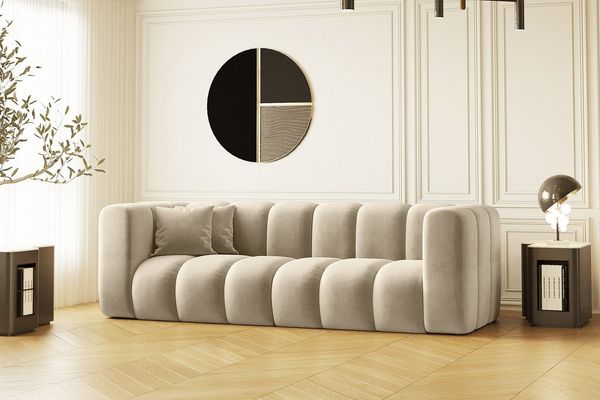 Kaiser Möbel Sofa Couch, Dreisitzer Grand Modular Stoff Salvador und Haga, Bequem, modular, viele Farben