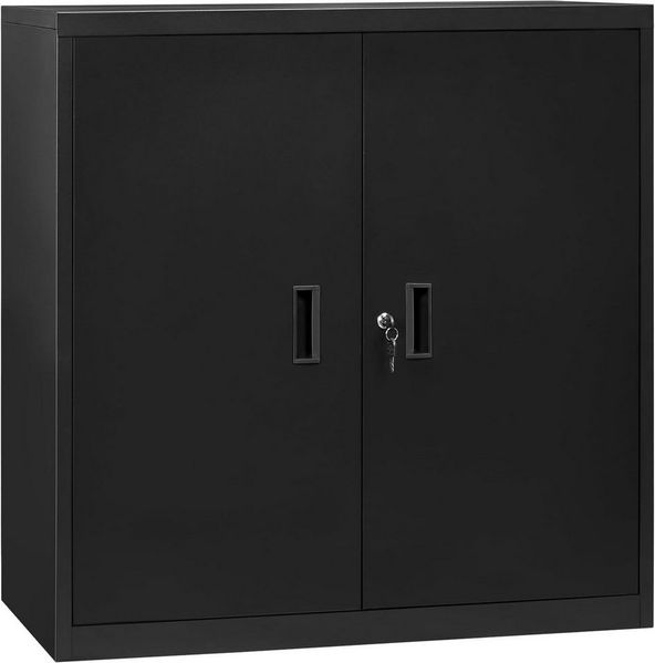Woltu Aktenschrank (1-St) abschließbar, Ordnerschrank mit Schloss, Büroschrank Metall