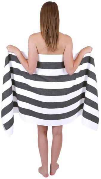 Betz Saunatuch Badetuch XXL Berlin mt Streifen Größe 70 x 180 cm, 100% Baumwolle (1-St)