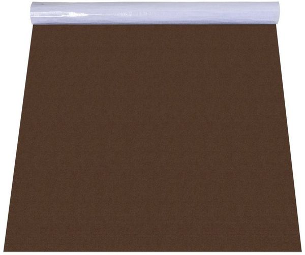 ANRO Teppich NEMESIS Bodenteppich selbshaftend, eckig, Höhe: 3 mm, selbsthaftend Teppich Oberseite Flachgewebe 100x100 cm Uni Braun