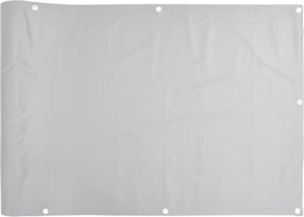 vidaXL Balkon-Sichtschutz Grau 300x75 cm PVC 4005380