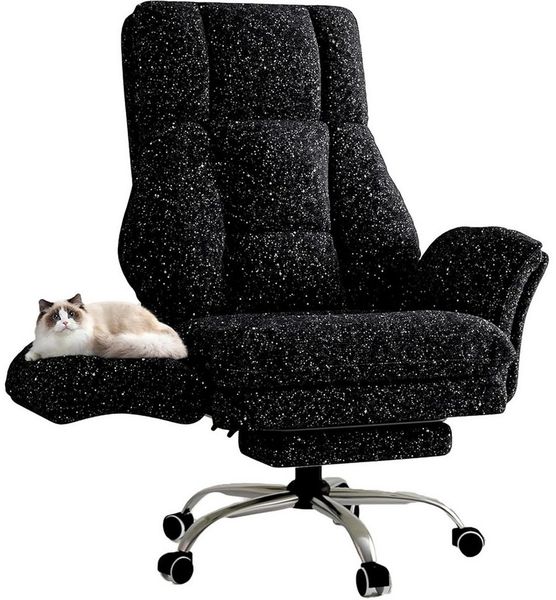 Patbrela Drehstuhl Bürostuhl Chefsessel Ergonomisch mit klappbaren Armlehnen