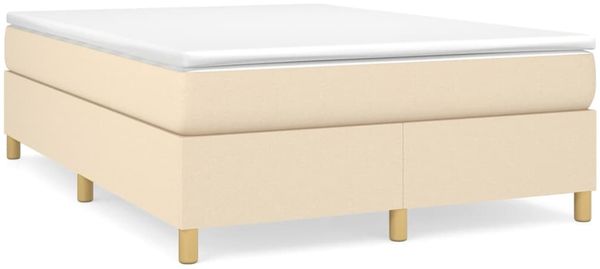 vidaXL Boxspringbettgestell Creme 140x200 cm Stoff 3120966 Bild 2