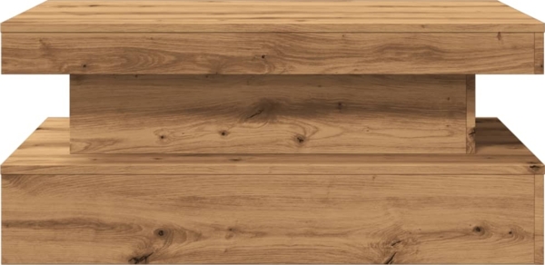 vidaXL Couchtisch mit LED-Leuchten Artisan-Eiche 90x50x40 cm 857715 Bild 6