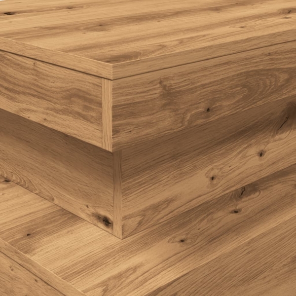 vidaXL Couchtisch mit LED-Leuchten Artisan-Eiche 90x50x40 cm 857715 Bild 9