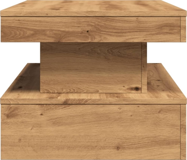 vidaXL Couchtisch mit LED-Leuchten Artisan-Eiche 90x50x40 cm 857715 Bild 7