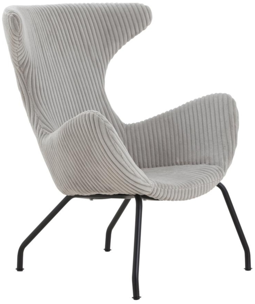 SalesFever Relaxsessel Sessel mit Texturstoff in Grau