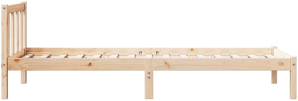 vidaXL Massivholzbett Extra Lang ohne Matratze 100x210 cm Kiefernholz 852432 Bild 6