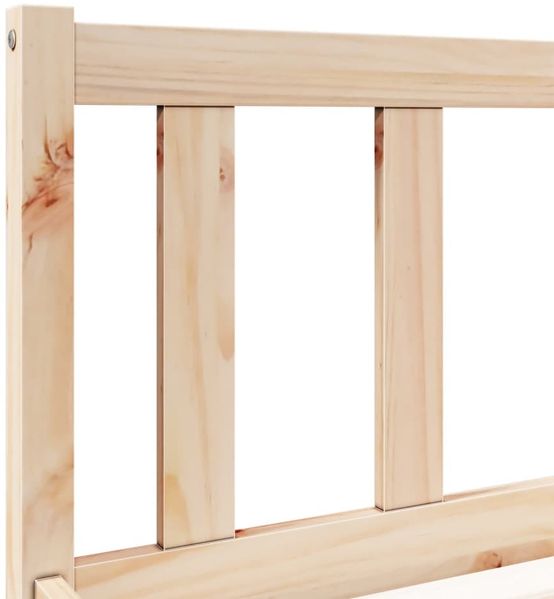 vidaXL Massivholzbett Extra Lang ohne Matratze 100x210 cm Kiefernholz 852432 Bild 7