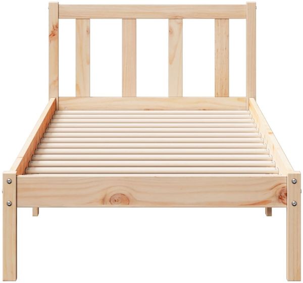 vidaXL Massivholzbett Extra Lang ohne Matratze 100x210 cm Kiefernholz 852432 Bild 4