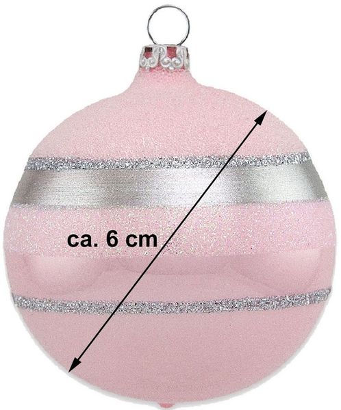Thüringer Glasdesign Weihnachtsbaumkugel Thüringer Glasdesign Weihnachtsbaumkugel Ø 6 cm (4