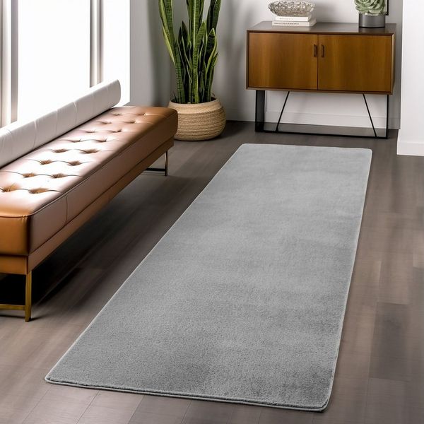 Ayyildiz Teppiche Teppich JOY 1400, auch als Läufer, rechteckig, Höhe: 11 mm, besonders weich, uni Kurzflor, Wohnzimmer, Kinderzimmer