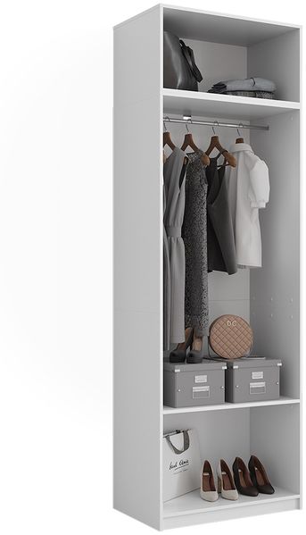 Kleiderschrank Elmo Weiß 80 x 50 cm 2er Set Vicco Bild 6