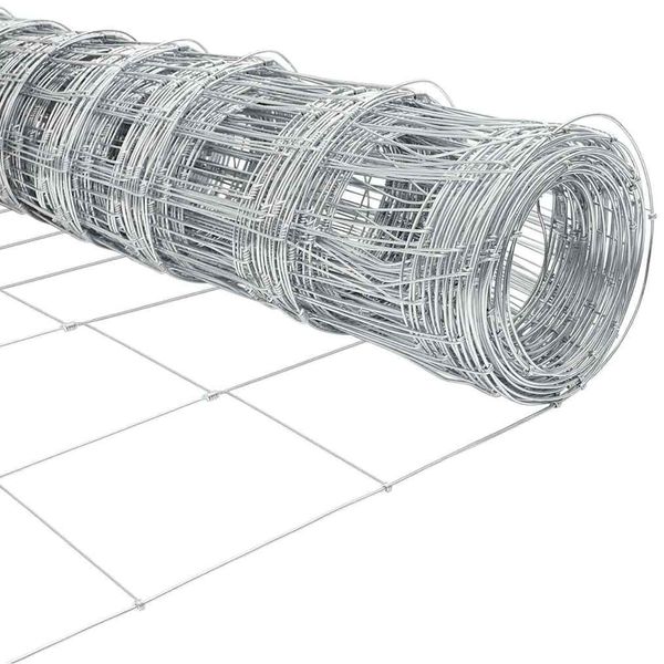 vidaXL Geschweißter Maschendrahtzaun mit Betonsockel 50 x 1 m Silber 3351534 Bild 12
