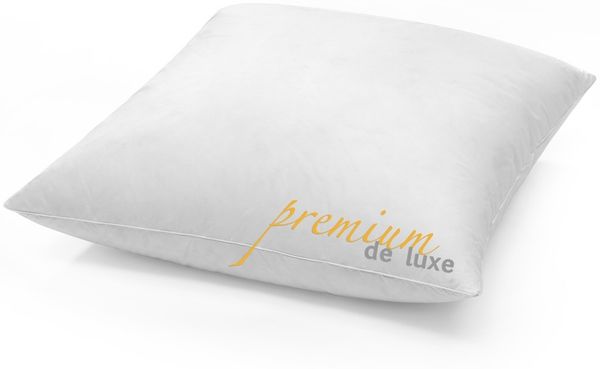 HANSKRUCHEN Daunenkissen Premium de Luxe, Füllung: 90% Daunen, 10% Federn, Bezug: 100% Baumwolle, 50x50 cm
