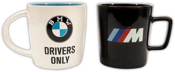 BMW Tasse BMW 2x Tassen Drivers Only M Perfomance Becher Kaffeetasse, 1-tlg.