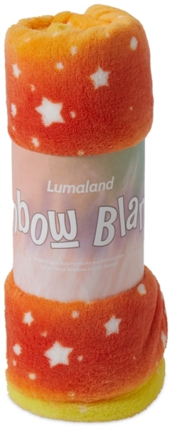 Lumaland Kuscheldecke für Kinder 100x150cm orange