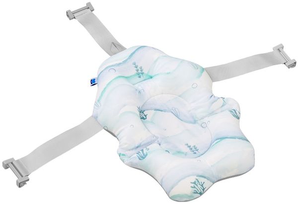 Kikkaboo Baby Badekissen Nubo Wannenauflage Badehilfe Kunststoff-Clips ab Geburt türkis