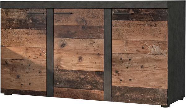 AX LIVING Sideboard Wohnzimmer Spacoro 3T - Modern in Matera/Old Style Bild 2