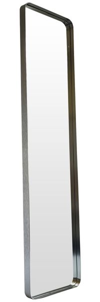 XORA 'TONDO' Spiegel rechteckig, Aluminium silber, 60 x 160 x 3.5 cm, Aluminium gebürstet