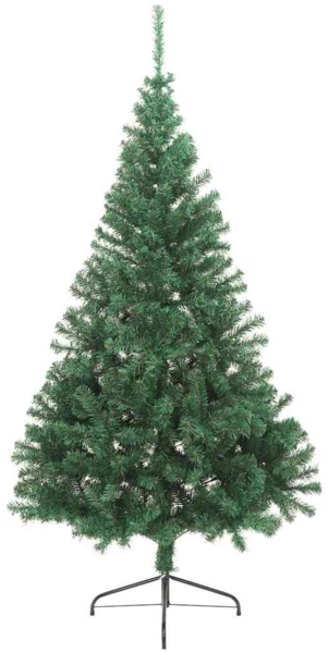 vidaXL Künstlicher vorbeleuchteter Weihnachtsbaum Grün 240 cm PVC 3397040 Bild 4