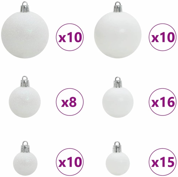 vidaXL Künstlicher vorbeleuchteter Weihnachtsbaum Grün 240 cm PVC 3397040 Bild 6