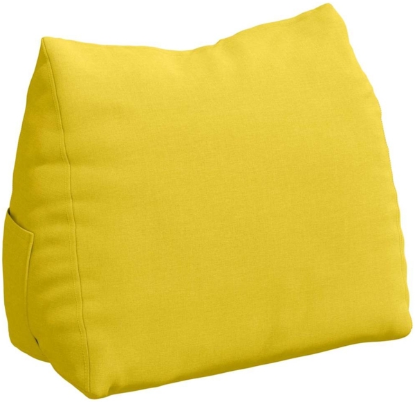 vidaXL Rückenkissen Helles Gelb 45 x 20 x 35 cm Stoff 42015011